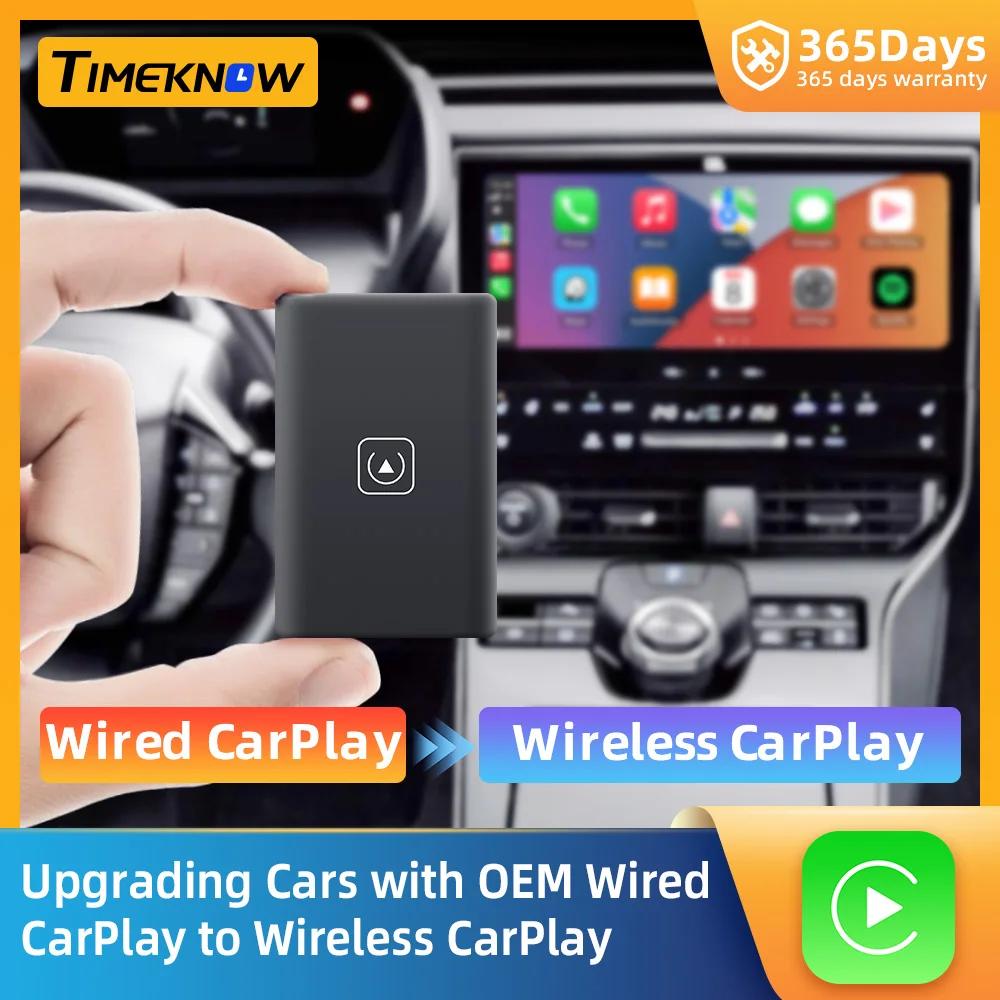 TIMEKNOW 2 in 1  CarPlay  ̴ ڵ  , 5Ghz WiFi Type-C/USB ÷  ÷ Carplay  